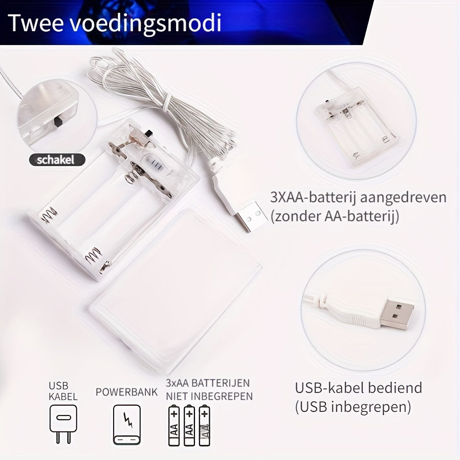 RainbowLight - Regnbåge Neonlampa med Batteri/USB-strömförsörjning Carvallo