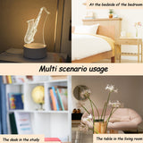 SaxGlow - 3D Saxofon LED Nattljus, USB-Driven Bords- och Lampa Carvallo