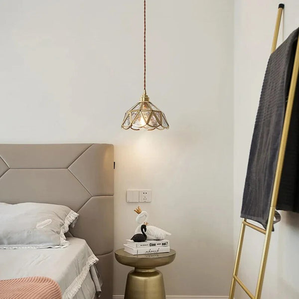 Klassisk Glasmålning Taklampa Carvallo