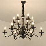 Flemish Style Farmhouse Chandelier | Rustic Iron | Vintage Pendant Fixture | 6/12/16 Lights | Brick by Brick Carvallo