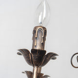 Vintage Bronze Chandlier | 4/6/8 Ljus Matsal Takarmatur i Järn | Brick by Brick Carvallo