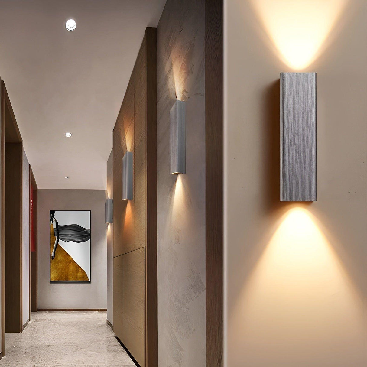 Aisle Light – Nordisk Minimalistisk Rektangulär LED Vägglampa Carvallo