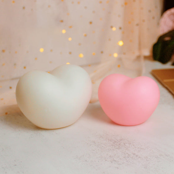 Luminous Heart LED-bordsnattlampa – Chic silikonglöd MILA Sverige
