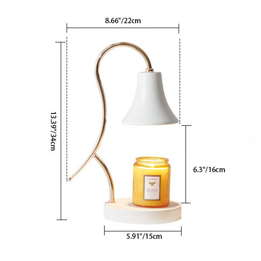 Modern blommig järnvaxlampa – konstnärlig glöd med elegant minimalistisk design MILA Sverige