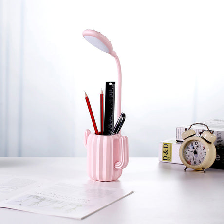 Vikbar Cactus LED-bordslampa - ögonvänlig ljus med kreativ design MILA Sverige