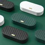 Carvallo Nähset i dubbel-etui | 20 färgglada spolar & läder-måttband | Kompakt & organiserat | 19,5×8,5×3,8 cm Carvallo