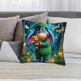 Eeyore Plysch Kuddöverdrag - Lekfullt Tvåsidigt Design med Dragkedja för Vardagsrum och Sovrum Carvallo