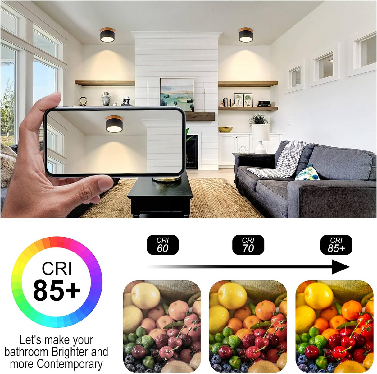 LED Taklampa Modern Flush Mount Cylinder Carvallo