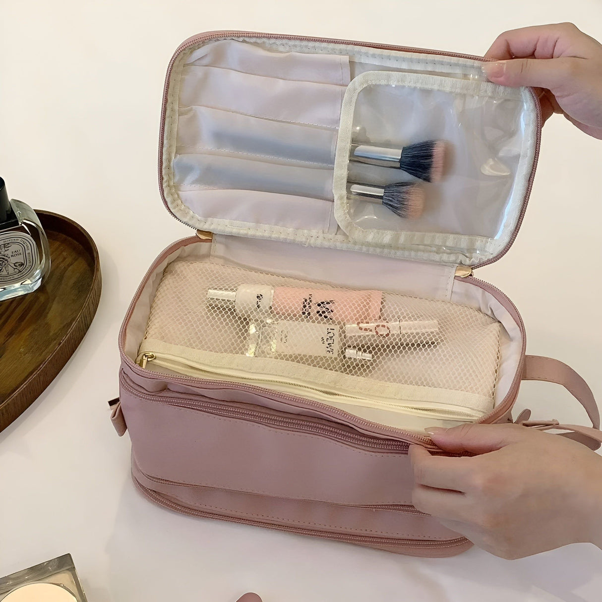 BeautyBlend Bag - Multifunktionell Rymlig Förvarings- och Kosmetiktaske Carvallo