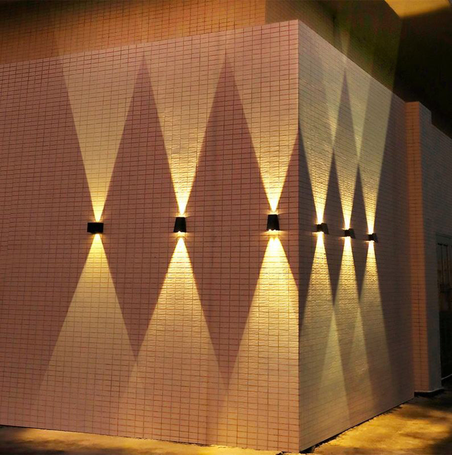 Carvallo - Solcellsdriven Vattentät LED Vägglampa För Utomhusbelysning Carvallo