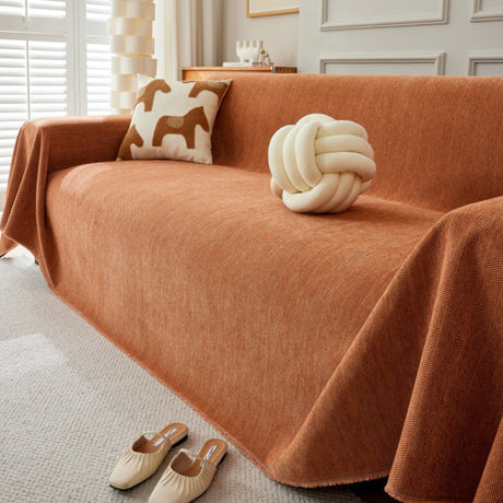 Hållbar husdjursvänlig herringbone sofföverdrag - Modern, stiligt och hållbart soffskydd Carvallo