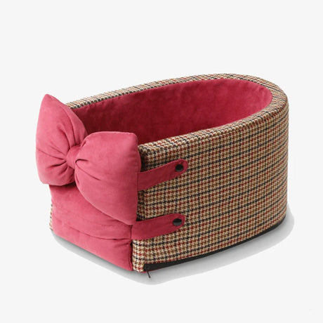 Houndstooth Lookout Console Pet Car Seat – Bekväm, Säker & Stilren Carvallo