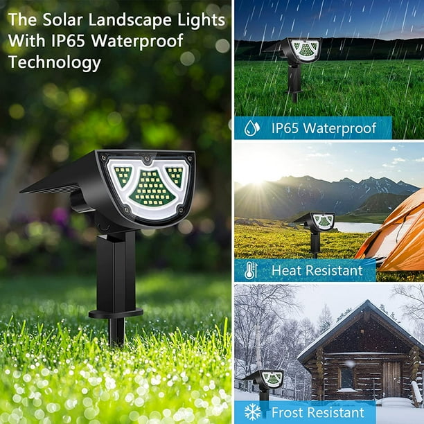 Solar LED Strålkastare – Utomhusbelysning med solpanel för trädgård och vägar Carvallo