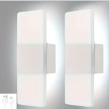 LED-nattlampor med rörelsesensor 2-pack - USB-laddning | Magnetisk montering för sovrum, hall och trappa Carvallo