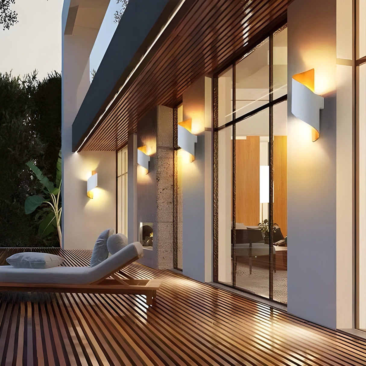 SpiralGlow Light - Nordisk vattentät metall spiral LED vägglampa Carvallo