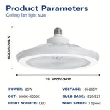 LED Smart Fan Lamp – Dimbar och Tyst Carvallo