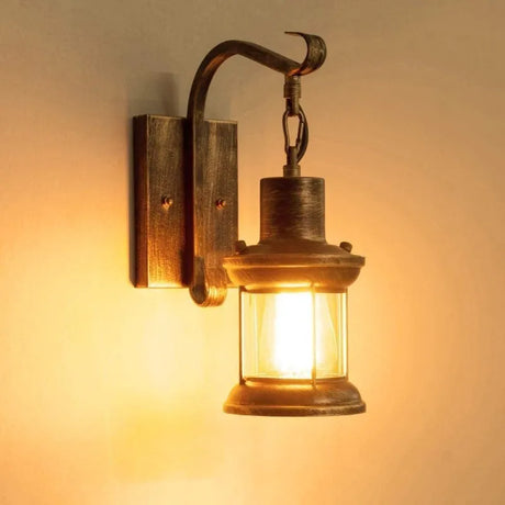 Vägglampa vintage metall industri sconce Carvallo