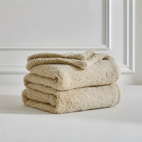 DoubleCozy Blanket - Lätt och avslappnad dubbelsidig Sherpa-fleecefilt Carvallo