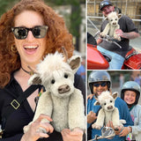 Highland Cow Ornament med Blomkrans Carvallo