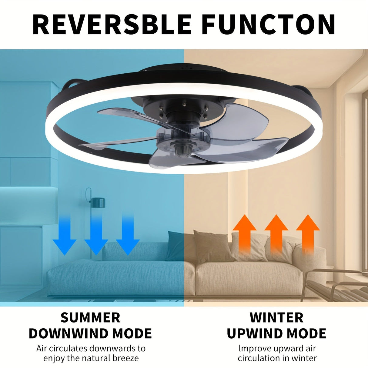 SilentBreeze 50 cm Takfläkt – Stilren och energieffektiv Carvallo