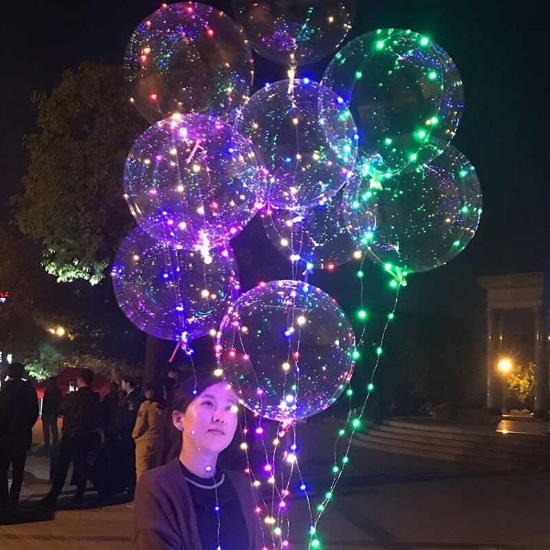 Glowdomes Återanvändbara Led-ballonger (Set Med 10) MILA Sverige