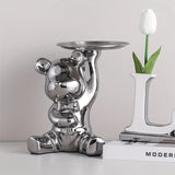 Carvallo – Lyxig Dekorativ Skulpturhållare med Glänsande Keramisk Yta Carvallo