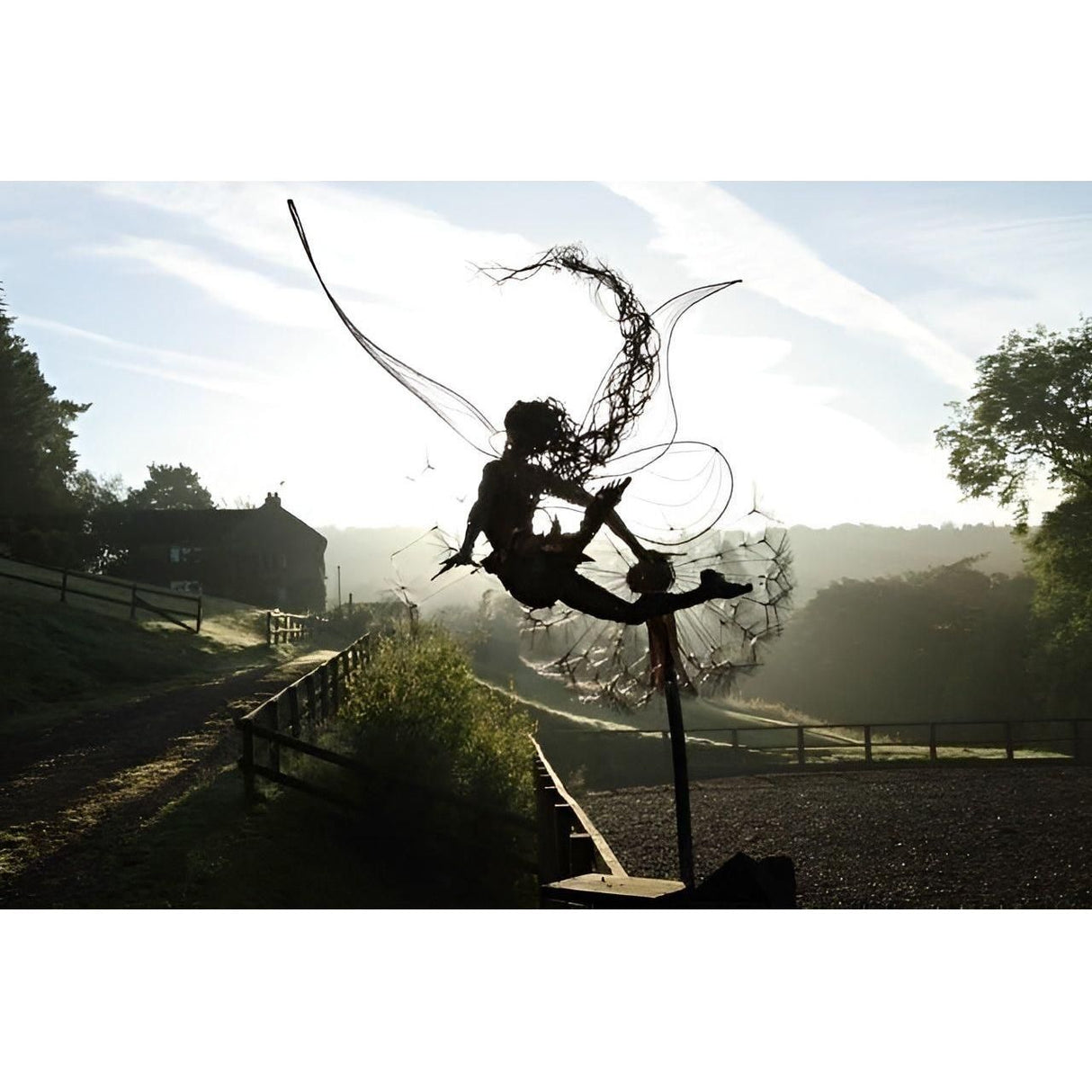 Metall-Dandeljon – Dekorativ, Filigran Fe-dekoration för Trädgård Carvallo