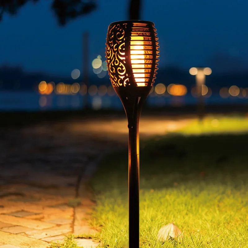 Utomhus Solträdgårdslampa Flammeffekt Carvallo