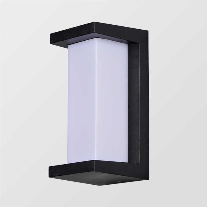 Tvåfärgad modern utomhusvägglampa Carvallo