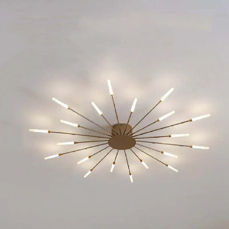 Taklampa modern metall LED kristallhänglampa Carvallo