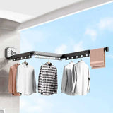 DryFold - Hopfällbart Väggmonterat Torkställ med Sugkoppar för Platsbesparing-organisera-BB-Hemnix