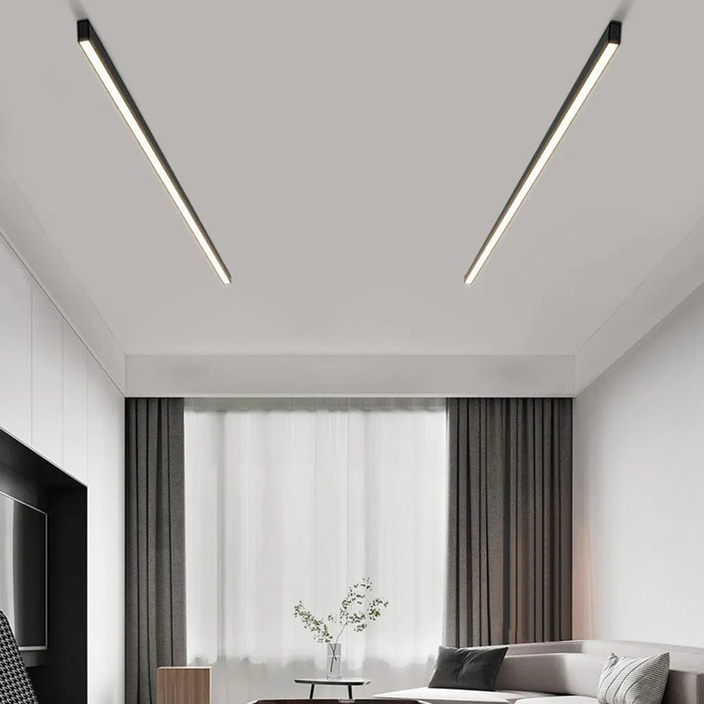 LED taklampa modern svart metall design Carvallo