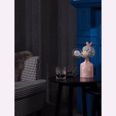 Nattljus med bubbeleffekt – USB Bubble Girl Ornament bordslampa för ett mysigt hem Carvallo