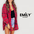 Emily™ Klassisk rutig flanell-Hemnix-Röd-S-Hemnix