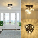 Elegant Modern Crystal Semi-Flush Taklampor Carvallo