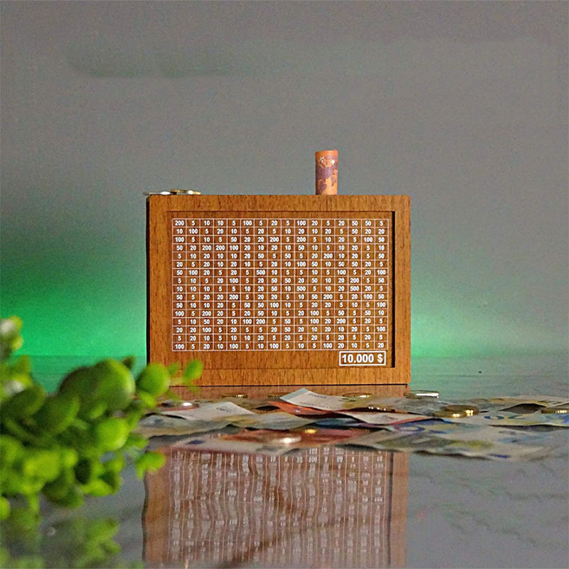 SaveSmart – Spargris i räkneskrivmaskinstil med digitalt spardisplay Carvallo