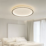 Ultra-tunn modern taklampa | Flush Mount LED för låga tak | Rund & dimbar Carvallo