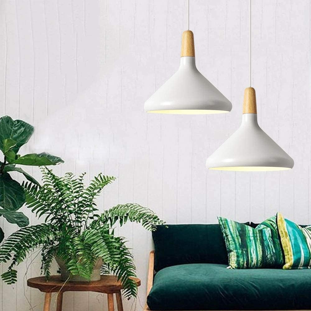 Nordisk Macaron Pendant Light | Trä Accent | Minimalistisk Charm | D7.09"-15.35" | Brick by Brick Carvallo