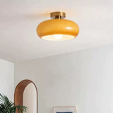Vintage Rund Glas Taklampa Carvallo