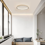 Ultra-tunn modern taklampa | Flush Mount LED för låga tak | Rund & dimbar Carvallo