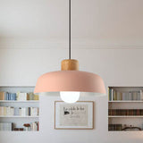 Nordic Creative Pendant Light | Naturligt Trä & Aluminium | Modern Hemljus | 11.81 x 5.51 in | Brick by Brick Carvallo