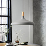Nordisk Macaron Pendant Light | Trä Accent | Minimalistisk Charm | D7.09"-15.35" | Brick by Brick Carvallo