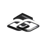 Taklampa med LED Svart metalram Carvallo