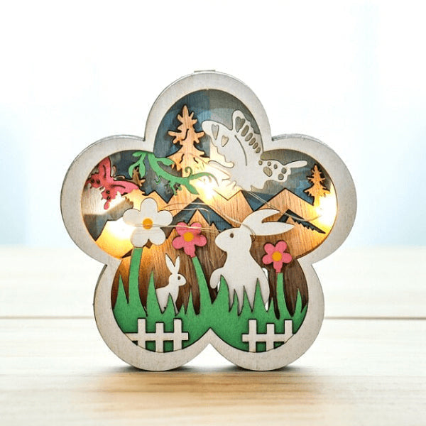 RabbiGlow – Belysta figurer med mjuka LED-accenter för underbar inredning Carvallo