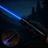 Laser Ficklampa Blå Stråle Taktisk Utomhus Ficklampa Carvallo