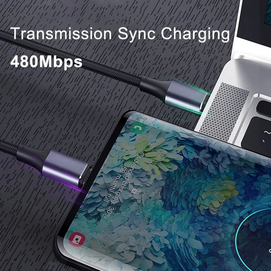 USB C Kabel Snabbladdning Flätad Sladd Carvallo