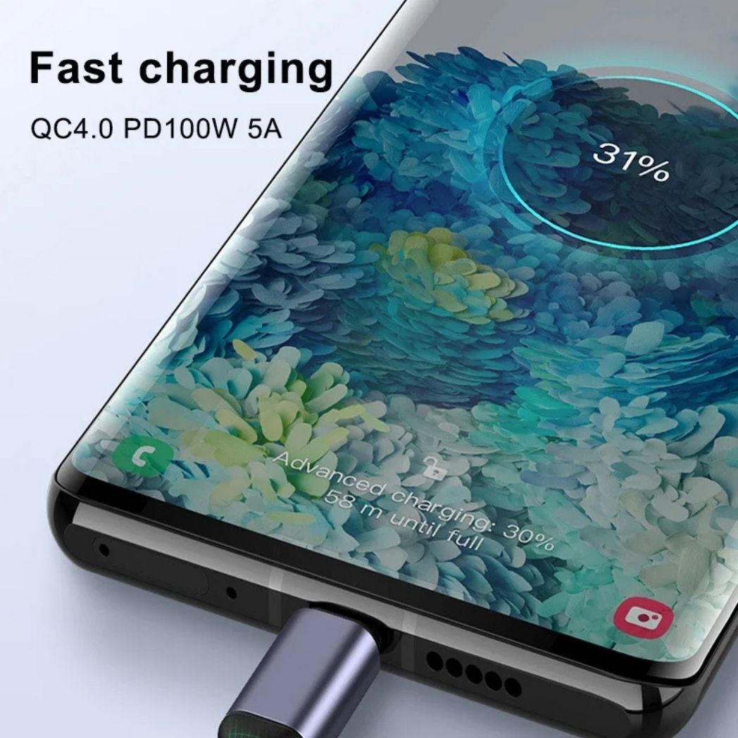 USB C Kabel Snabbladdning Flätad Sladd Carvallo