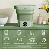 FlexiWash Fällbar Tvättmaskin – Praktisk och Platsbesparande Carvallo