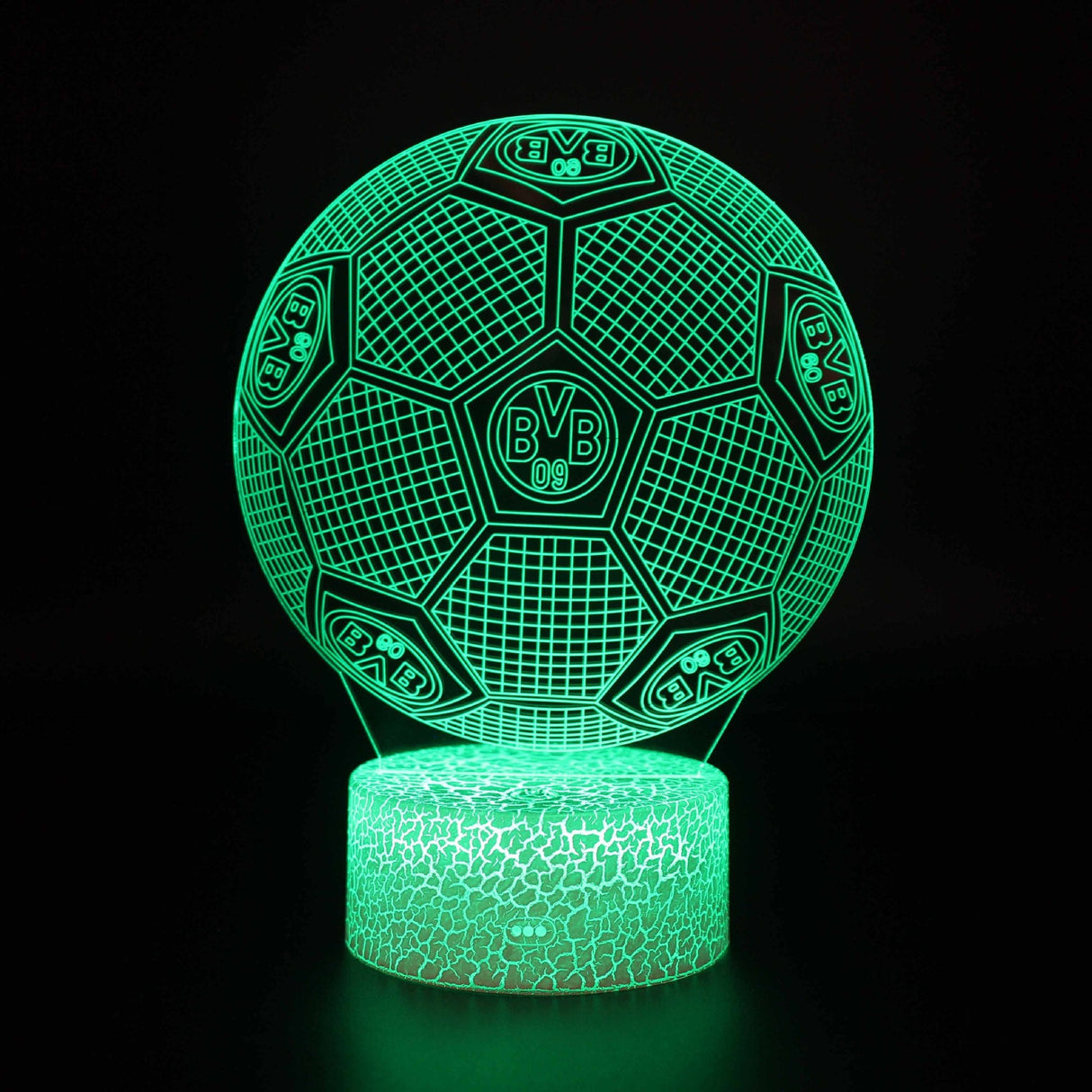 Fotboll 3D Illusion LED-Lampa - Nattlampa - Club Footballdinho