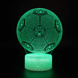 Fotboll 3D Illusion LED-Lampa - Nattlampa - Club Footballdinho